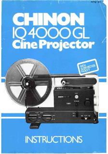 Chinon 4000 GL manual. Camera Instructions.
